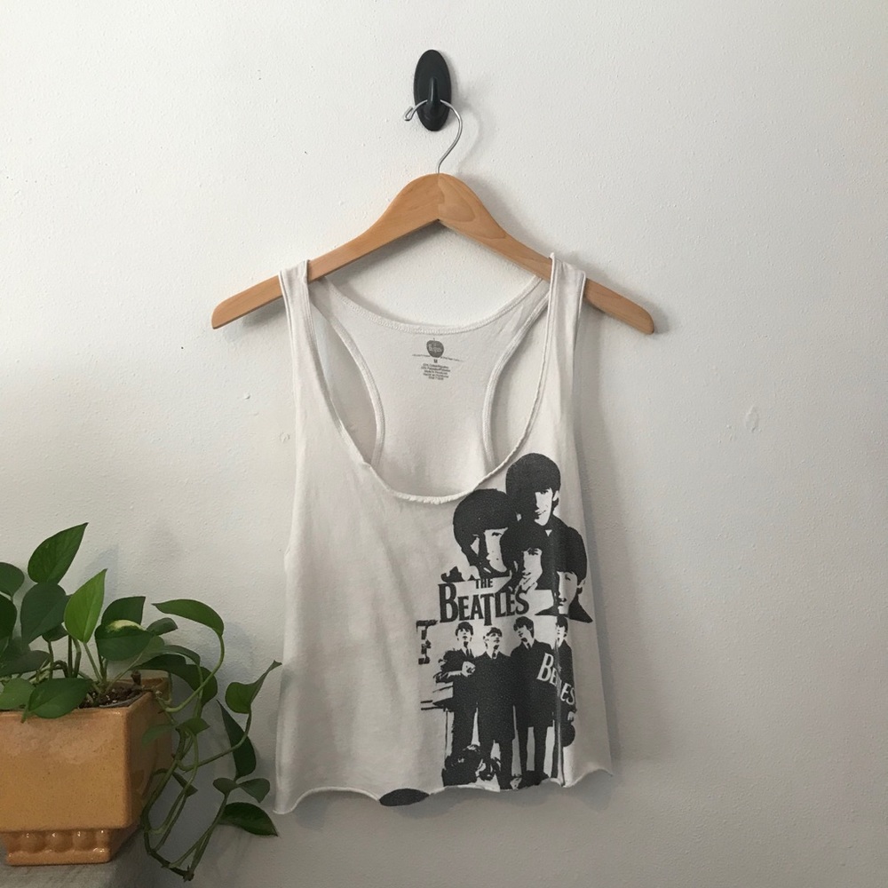 The Beatles Cropped Tank Top